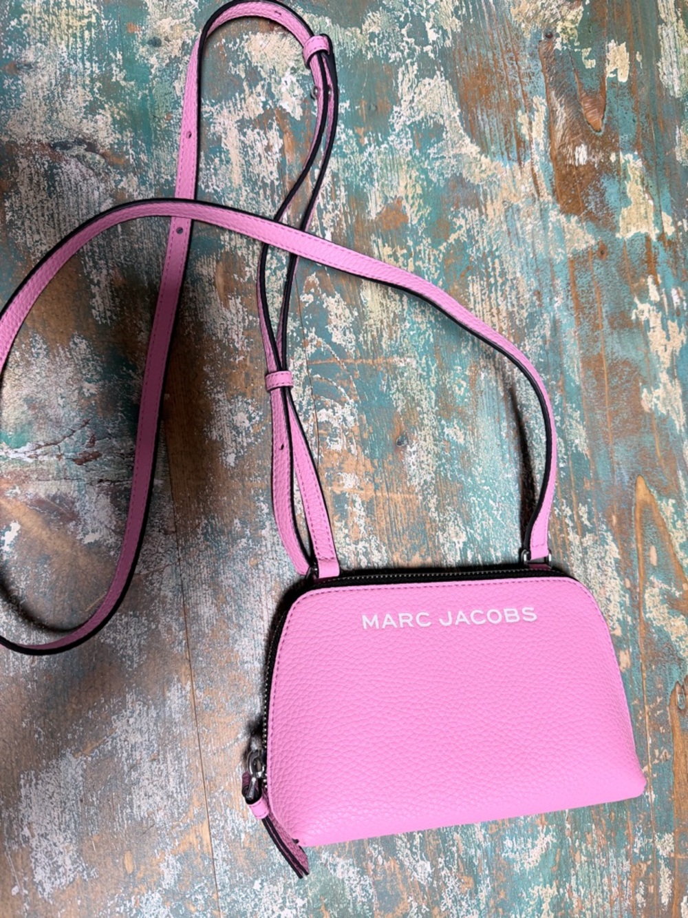 Marc Jacobs Bubblegum Pink Pebble Leather Crossbody Bag
